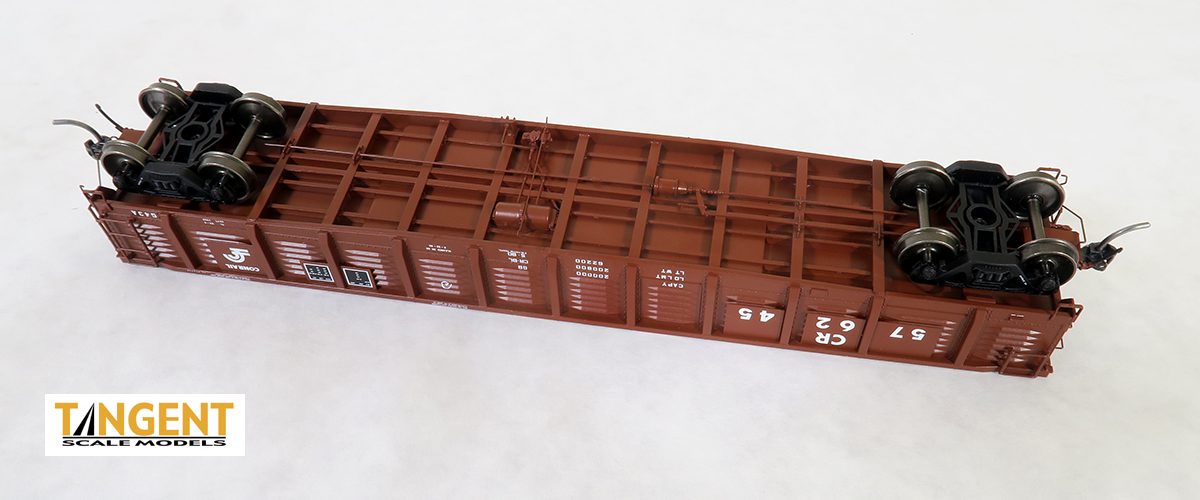 Tangent Scale Models HO 17014-01 PRR/PC Shops G43 Class 52’6” Corrugated Side Gondola Conrail 'G43A Repaint 1980' Mill Gondola CR #576052