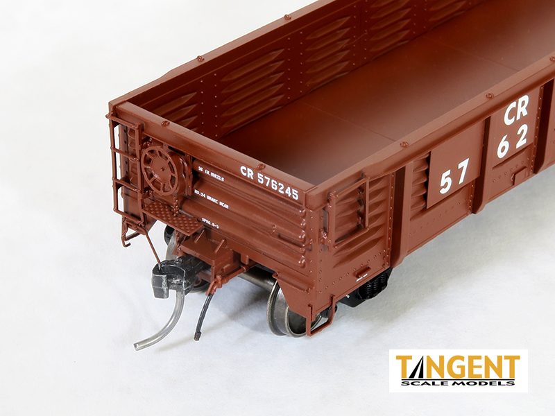 Tangent Scale Models HO 17014-01 PRR/PC Shops G43 Class 52'6" Corrugated Side Gondola Conrail 'G43A Repaint 1980' Mill Gondola CR #576052