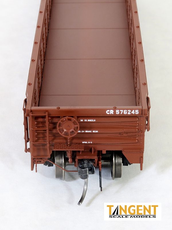 Tangent Scale Models HO 17014-10 PRR/PC Shops G43 Class 52'6" Corrugated Side Gondola Conrail 'G43A Repaint 1980' Mill Gondola CR #576156