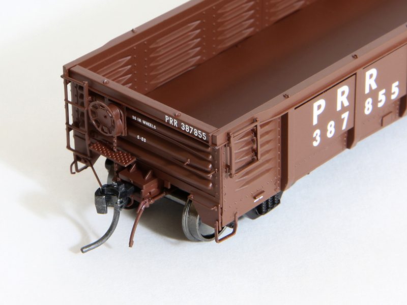 Tangent Scale Models HO 17010-21 PRR/PC Shops G43 Class 52'6" Corrugated Side Gondola Pennsylvania Railroad 'Original 11-1966 G43' PRR #387706