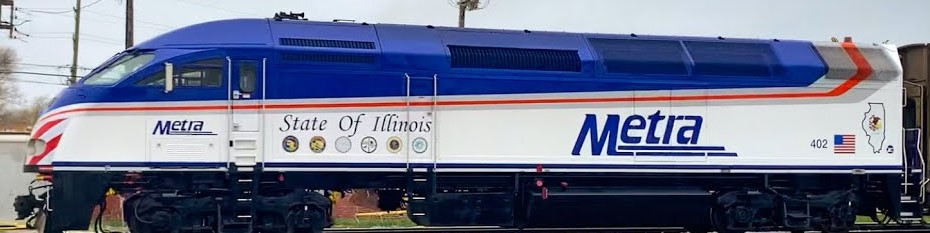 Kato N 106-8701-KB3-LS-DMW Chicago METRA 'State of Illinois' MP36PH with DCC/ESU LokSound V5 and 3 Car Lighted Nippon Sharyo Bi-Level Collector's Set