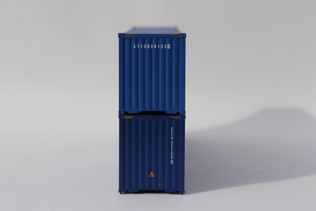 Jacksonville Terminal Company N 405812 40' High Cube Corrugated Side Containers SEACO SeaFreight & Llyod Triestino MIX PACK 2-pack
