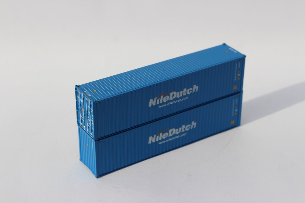 Jacksonville Terminal Company N 405060 40' High Cube Corrugated Side Containers NileDutch NIDU 2-pack