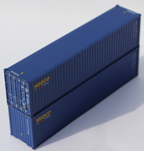 Jacksonville Terminal Company N 405088 40' High Cube Corrugated Side Containers SEACO 2-pack