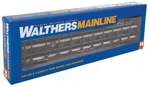 Walthers Mainline HO 910-8008 89' Flatcar with Bi-Level Open Auto Rack Baltimore & Ohio Rack Trailer Train Flatcar TTBX #962950