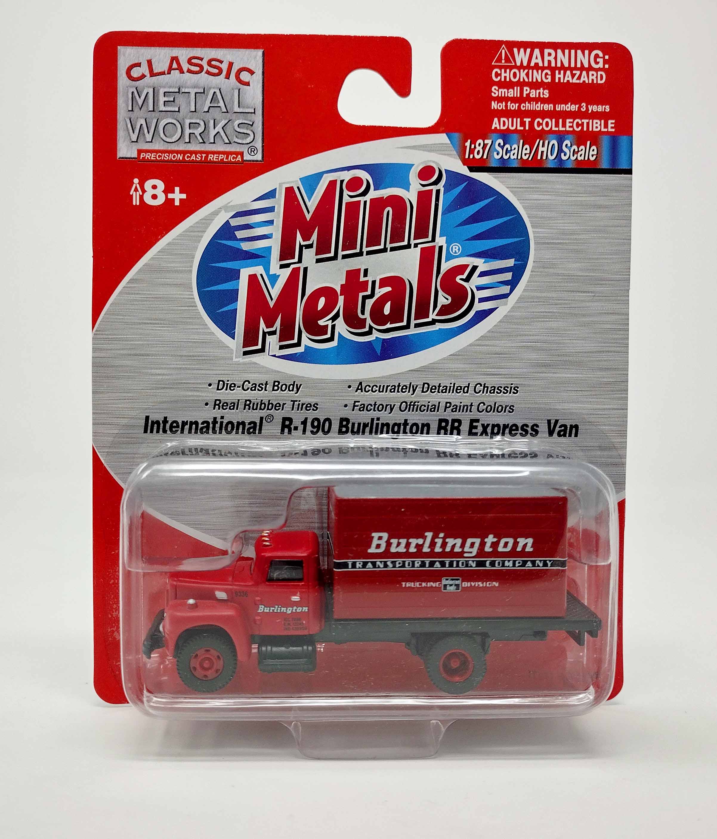Classic Metal Works Mini Metals HO CMW30176 International R-190 Express Van Burlington RR