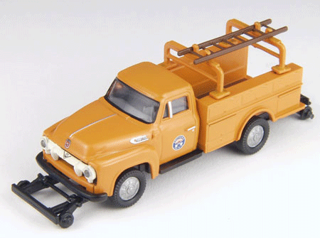 Classic Metal Works Mini Metals HO CMW30239 '54 Ford F-350 Utility Truck Hi-Rail Southern Pacific RR