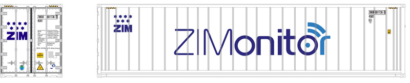 Atlas N 50006004 40' Refrigerated Container ZIM 'Monitor' Set #1 3-Pack