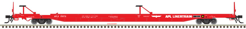 Atlas N 50004428 89' 4" Flat Car Mid/End Hitches APL 'Linertrain' APLX #17068