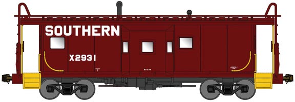 Bluford Shops N 41125 International Car Company Bay Window Caboose Phase I Southern Railway 'boxcar brown' #X3175