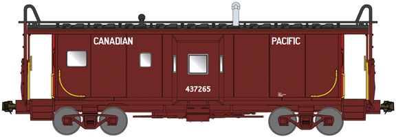 Bluford Shops N 42091 International Car Company Bay Window Caboose Phase II Canadian Pacific 'as delivered' #437266