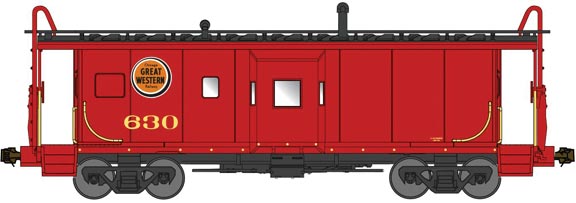 Bluford Shops N 42120 International Car Company Bay Window Caboose Phase II Chicago Great Western CGW #630