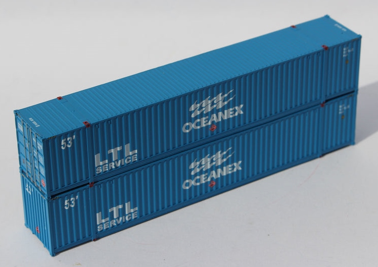 Jacksonville Terminal Company N 535019 Ocean 53' Corrugated Side Containers OCEANEX 'large LTL' 2-Pack