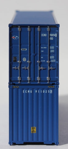 Jacksonville Terminal Company N 405103 40' High Cube Corrugated Side Containers CMA CGM 'Globe Logo' 2-pack