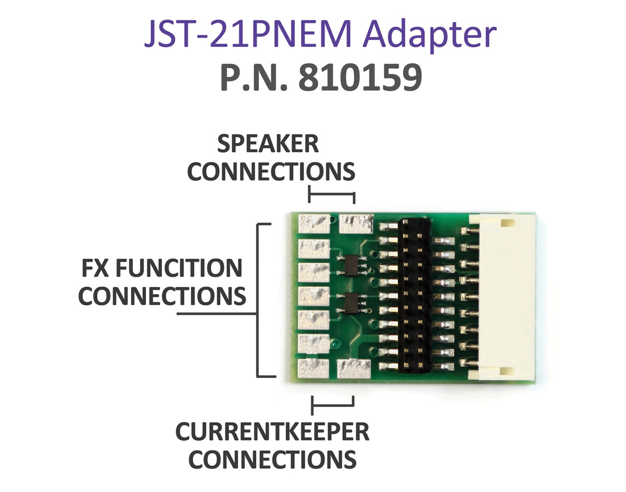 SoundTraxx 810159 JST-21 PNEM Adapter