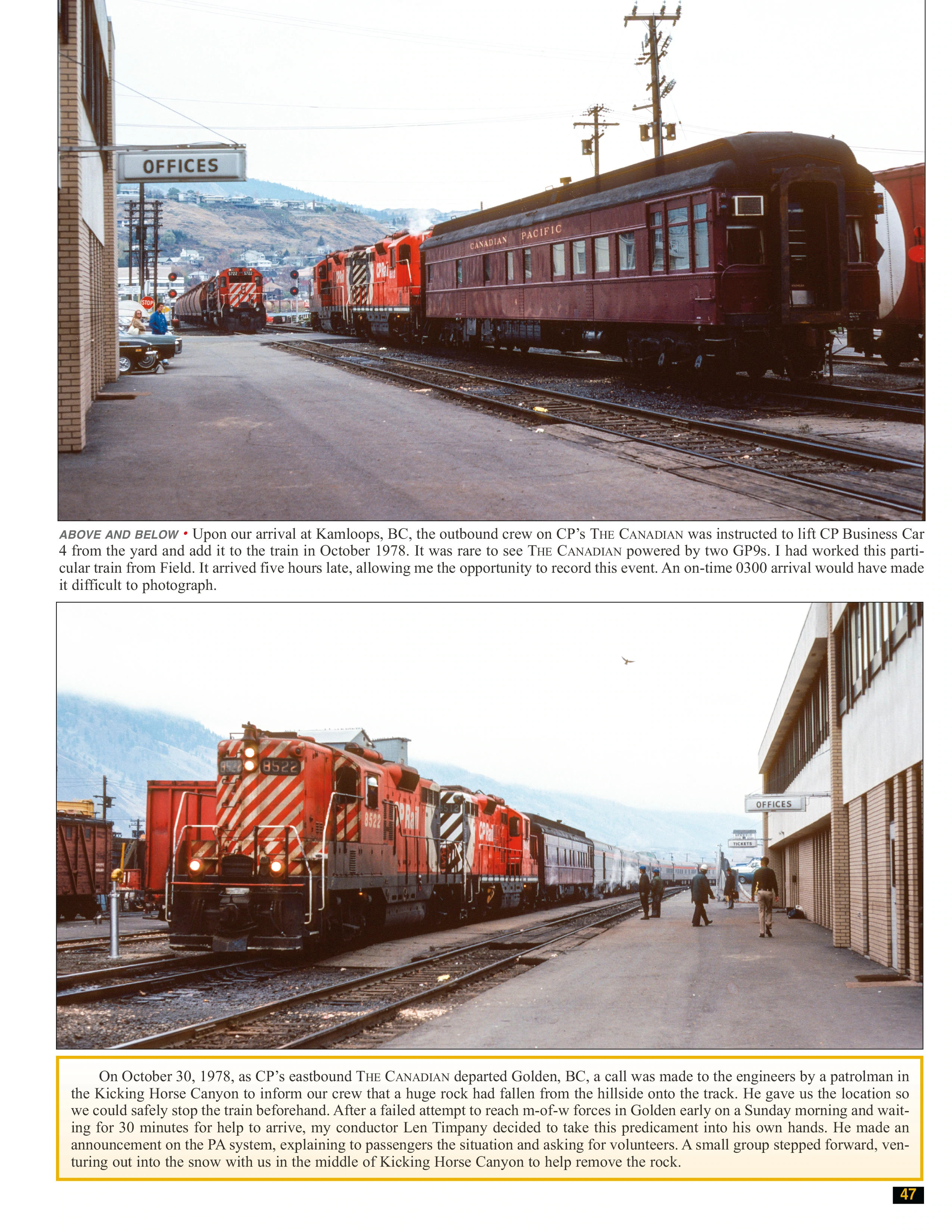 Morning Sun Books 1745 Canadian Pacific Trackside 1977-2012 with Conductor John Cowan