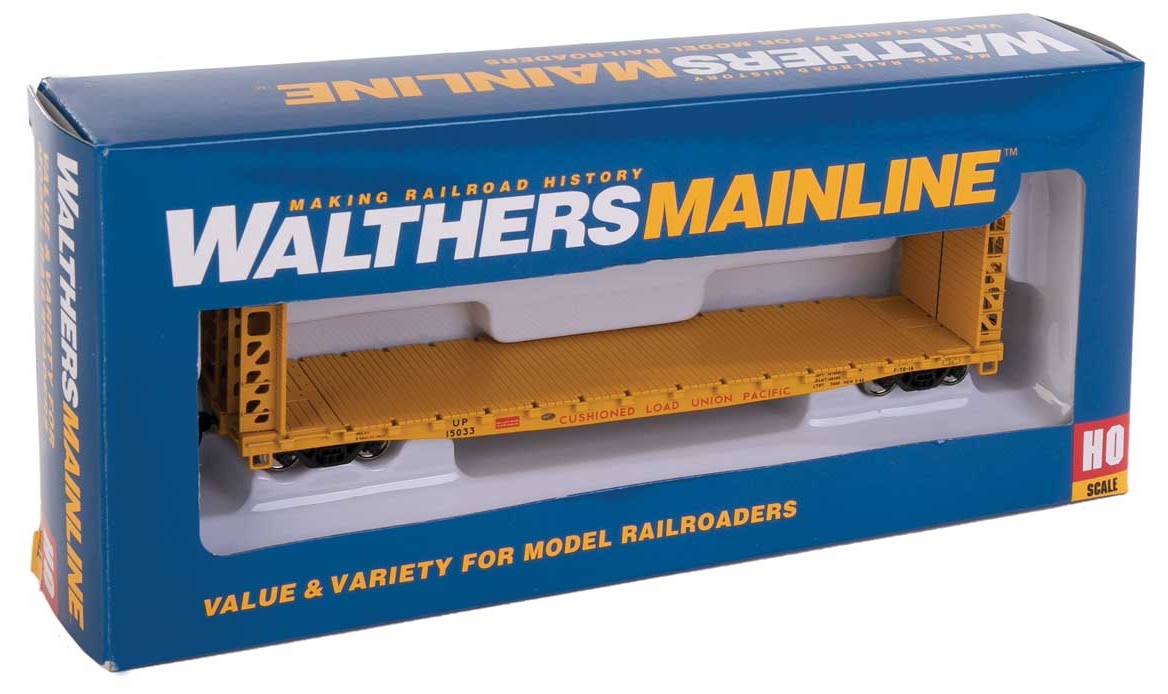 Walthers Mainline HO 910-5916 53' GSC Bulkhead Flatcar Union Pacific UP #15033