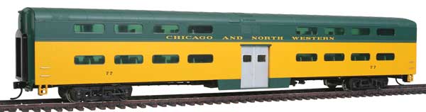 WalthersProto HO 920-15506 85' Pullman-Standard Bi-Level Commuter Coach Chicago & North Western CNW #77