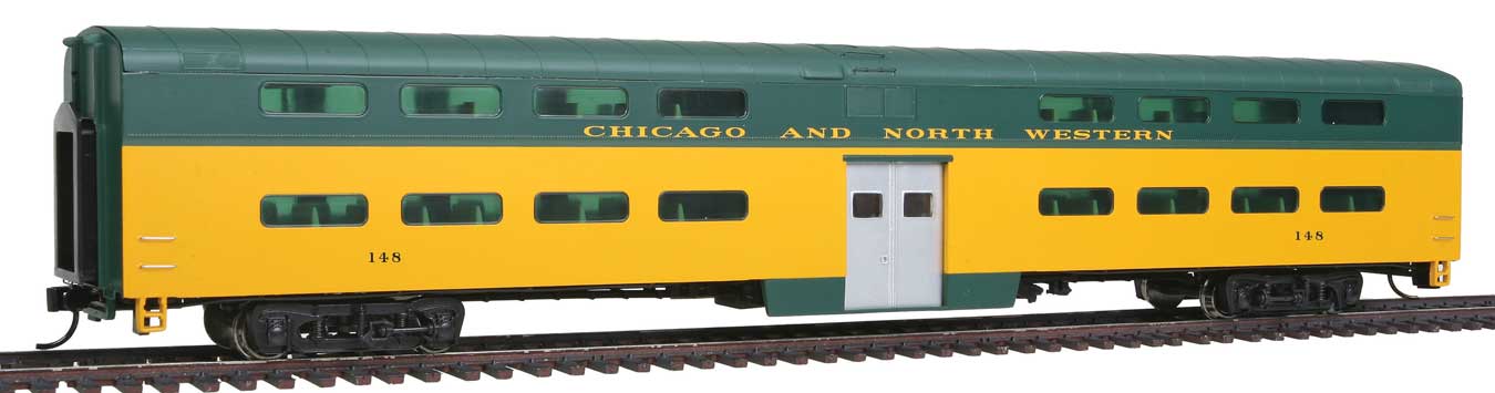 WalthersProto HO 920-15507 85' Pullman-Standard Bi-Level Commuter Coach Chicago & North Western CNW #148 