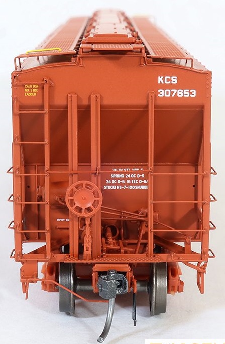 Tangent Scale Models HO 20075-03 Pullman-Standard PS-2CD 4750 Covered Hopper KCS ‘Delivery Brown 12-1979’ KCS #307320