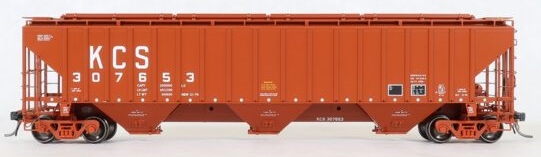 Tangent Scale Models HO 20075-04 Pullman-Standard PS-2CD 4750 Covered Hopper KCS ‘Delivery Brown 12-1979’ KCS #307416