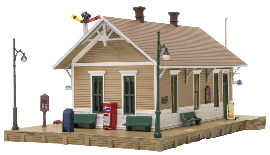 Woodland Scenics BR5023 HO Built Up Dansbury Depot