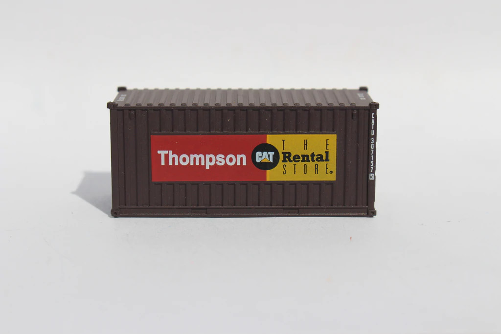 Jacksonville Terminal Company N 205011 20' Standard Height Corrugated Side Containers Cat Rental Store 'Thompson' 2-Pack