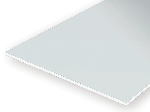 Evergreen Scale Models 9511 - .010" Plain Opaque Black Polystyrene Sheet - 4 Pieces