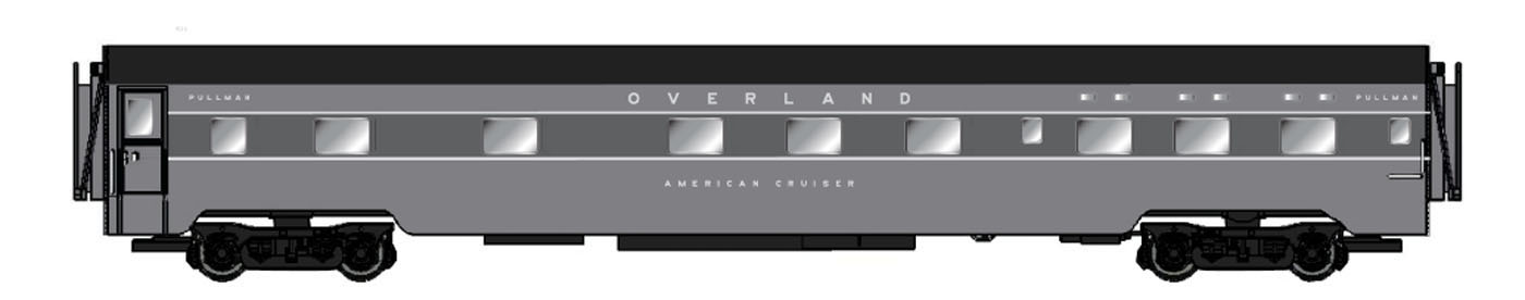 Intermountain N Centralia Car Shops CCS6557-06 Pullman Standard 6-6-4 Sleeper Union Pacific Overland 'American Eagle'