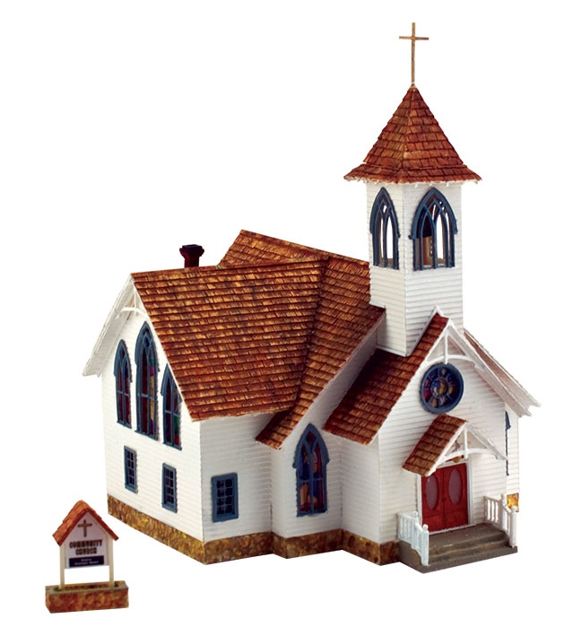 Woodland Scenics HO BR5041 Built Up Community Church