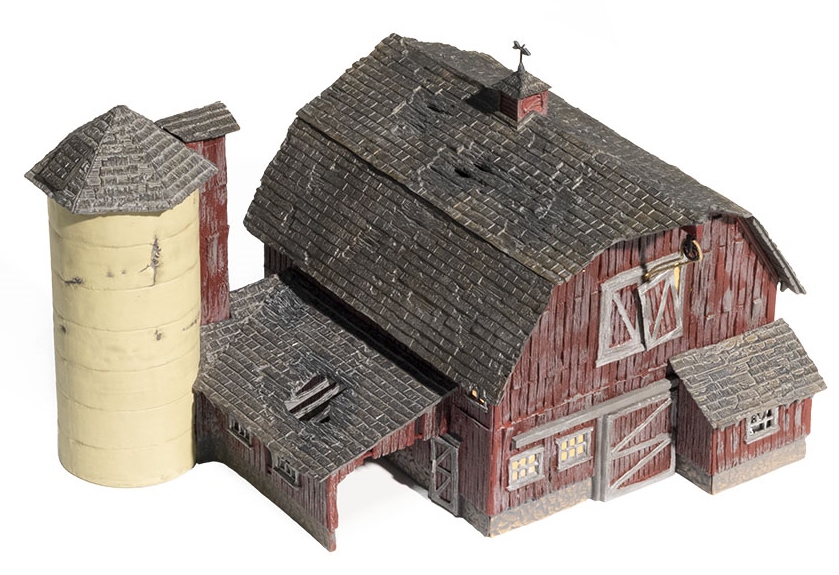 Woodland Scenics HO BR5038 Built Up Old Weathered Barn