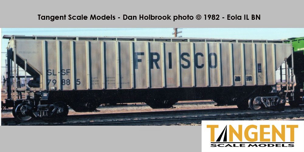 Tangent Scale Models HO 20062-04 Pullman-Standard PS-2CD 4750 Covered Hopper SLSF 'Delivery Gray 6-1977' SL-SF #79887