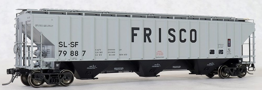 Tangent Scale Models HO 20062-10 Pullman-Standard PS-2CD 4750 Covered Hopper SLSF 'Delivery Gray 6-1977' SL-SF #79974