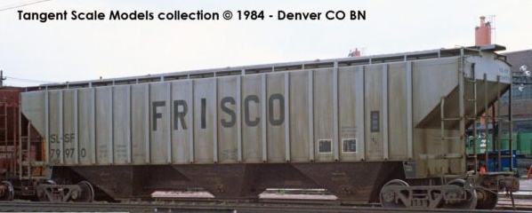 Tangent Scale Models HO 20062-11 Pullman-Standard PS-2CD 4750 Covered Hopper SLSF 'Delivery Gray 6-1977' SL-SF #79986