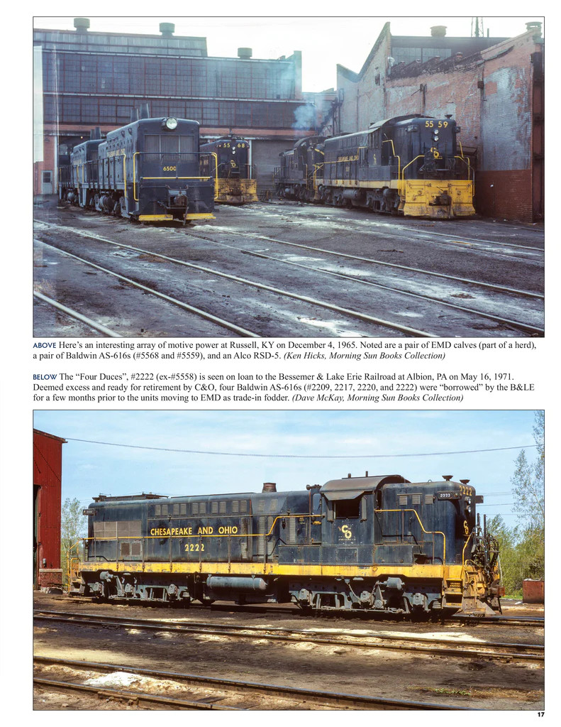 Morning Sun Books 1750 Chesapeake & Ohio Power In Color Volume 2: First-Generation Roadswitchers