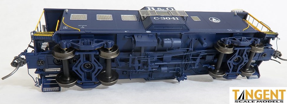Tangent Scale Models HO 60010-09 International Car Company B&O Class I-18 Steel Bay Window Caboose Baltimore & Ohio 'Original Blue 1968+' B&O #C-3035