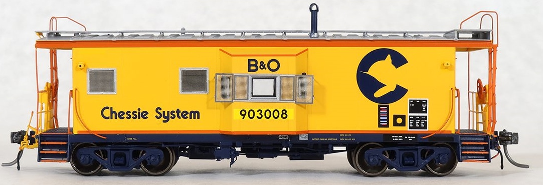 Tangent Scale Models HO 60019-04 International Car Company B&O Class I-18 Steel Bay Window Caboose Chessie System '1982+' B&O #903002