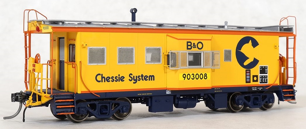 Tangent Scale Models HO 60019-05 International Car Company B&O Class I-18 Steel Bay Window Caboose Chessie System '1982+' B&O #903008