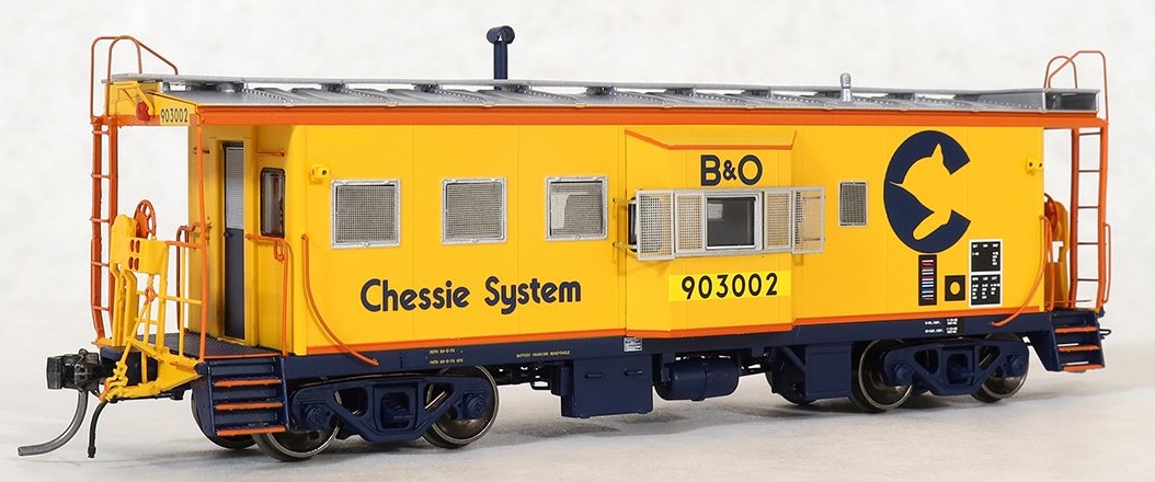Tangent Scale Models HO 60019-06 International Car Company B&O Class I-18 Steel Bay Window Caboose Chessie System '1982+' B&O #903040