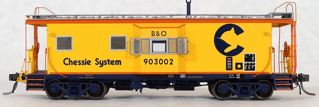 Tangent Scale Models HO 60019-06 International Car Company B&O Class I-18 Steel Bay Window Caboose Chessie System '1982+' B&O #903040