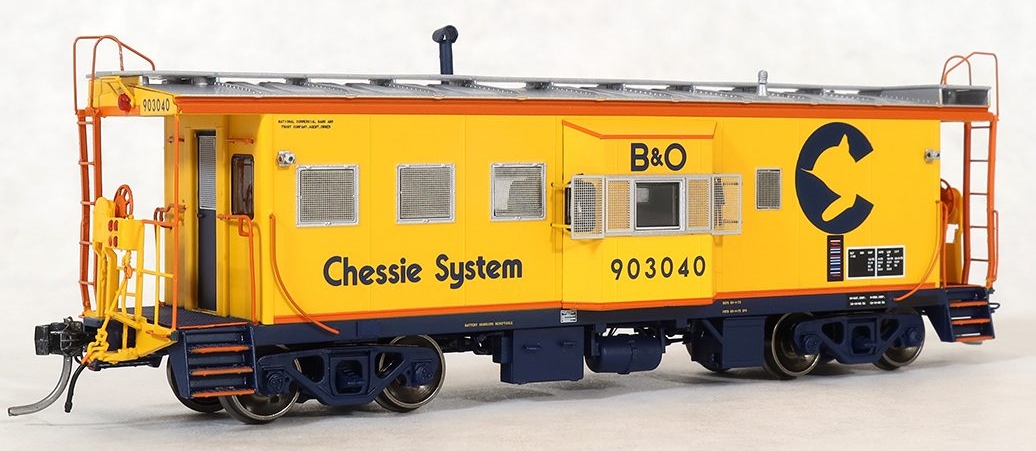 Tangent Scale Models HO 60019-06 International Car Company B&O Class I-18 Steel Bay Window Caboose Chessie System '1982+' B&O #903040