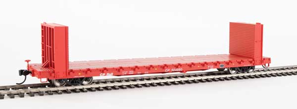 Walthers Mainline HO 910-5805 Pullman-Standard 60' Bulkhead Flatcar 48' IL Canadian Pacific CP #304660