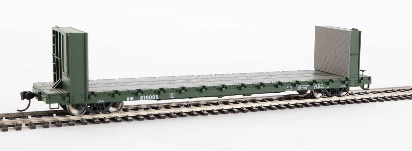 Walthers Mainline HO 910-5810 Pullman-Standard 60' Bulkhead Flatcar 48' IL Indiana Harbor Belt IHB #819005