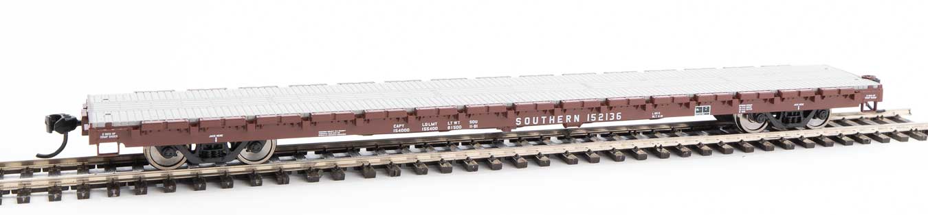 Walthers Mainline HO 910-5376 Pullman-Standard 60' Flatcar Southern Railway #152136