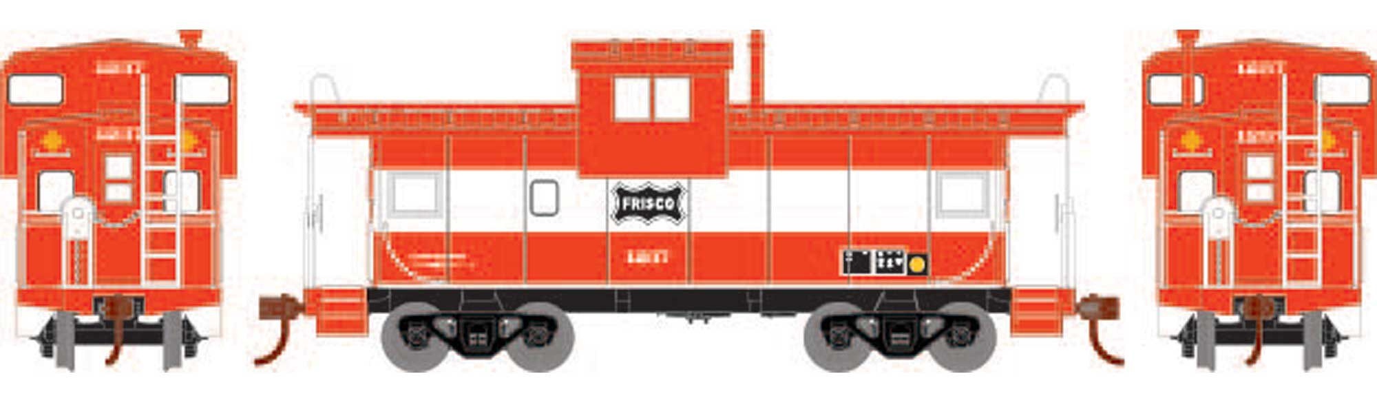 Athearn Roundhouse HO RND1352 Wide Vision Caboose Frisco SLSF #1237