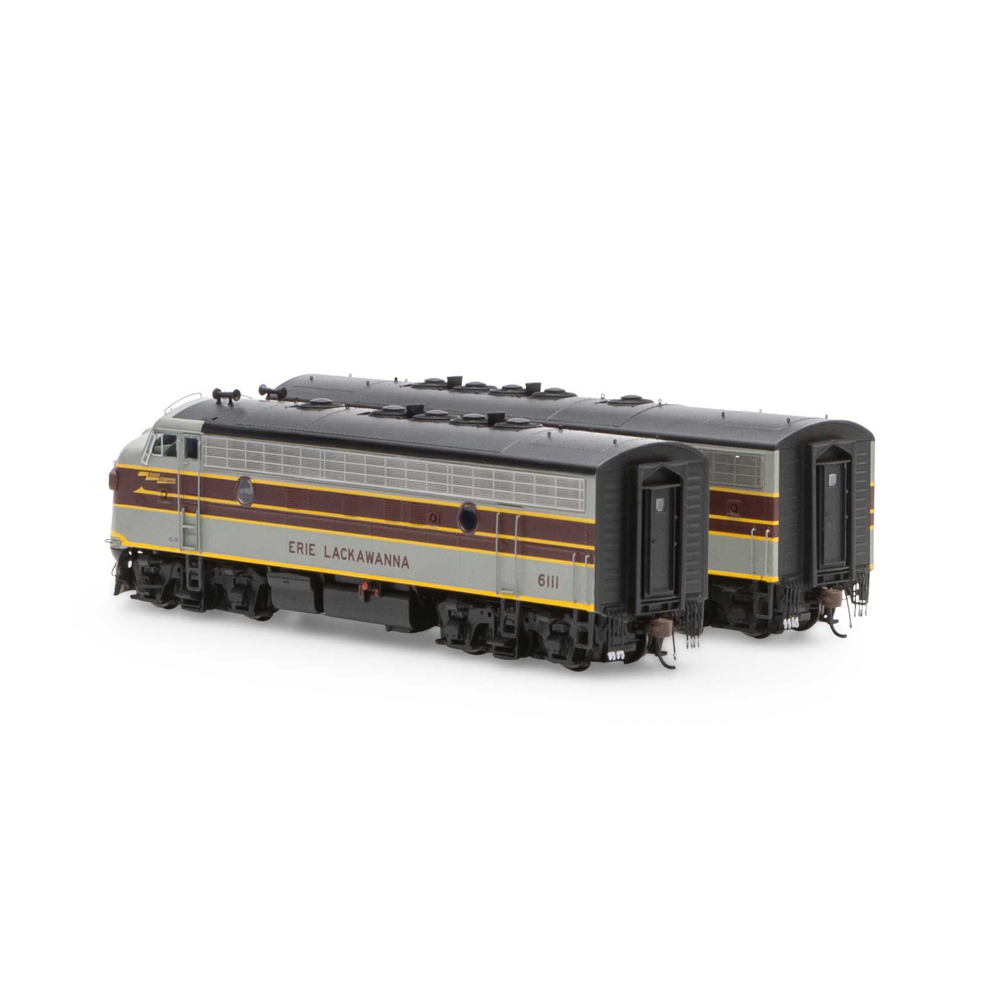 Athearn Genesis HO ATHG19357 DCC Ready EMD F7A/B Set Erie Lackawanna 'Freight' #6111/#6352