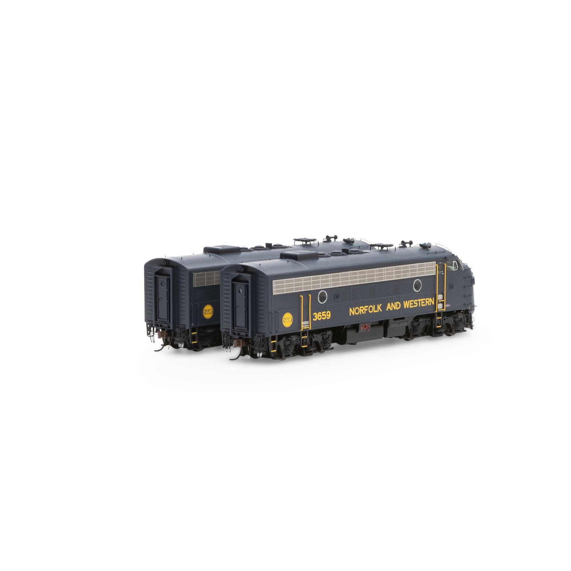 Athearn Genesis HO ATHG19368 DCC Ready EMD F7A/A Set Norfolk & Western 'Freight' N&W #3657/#3659