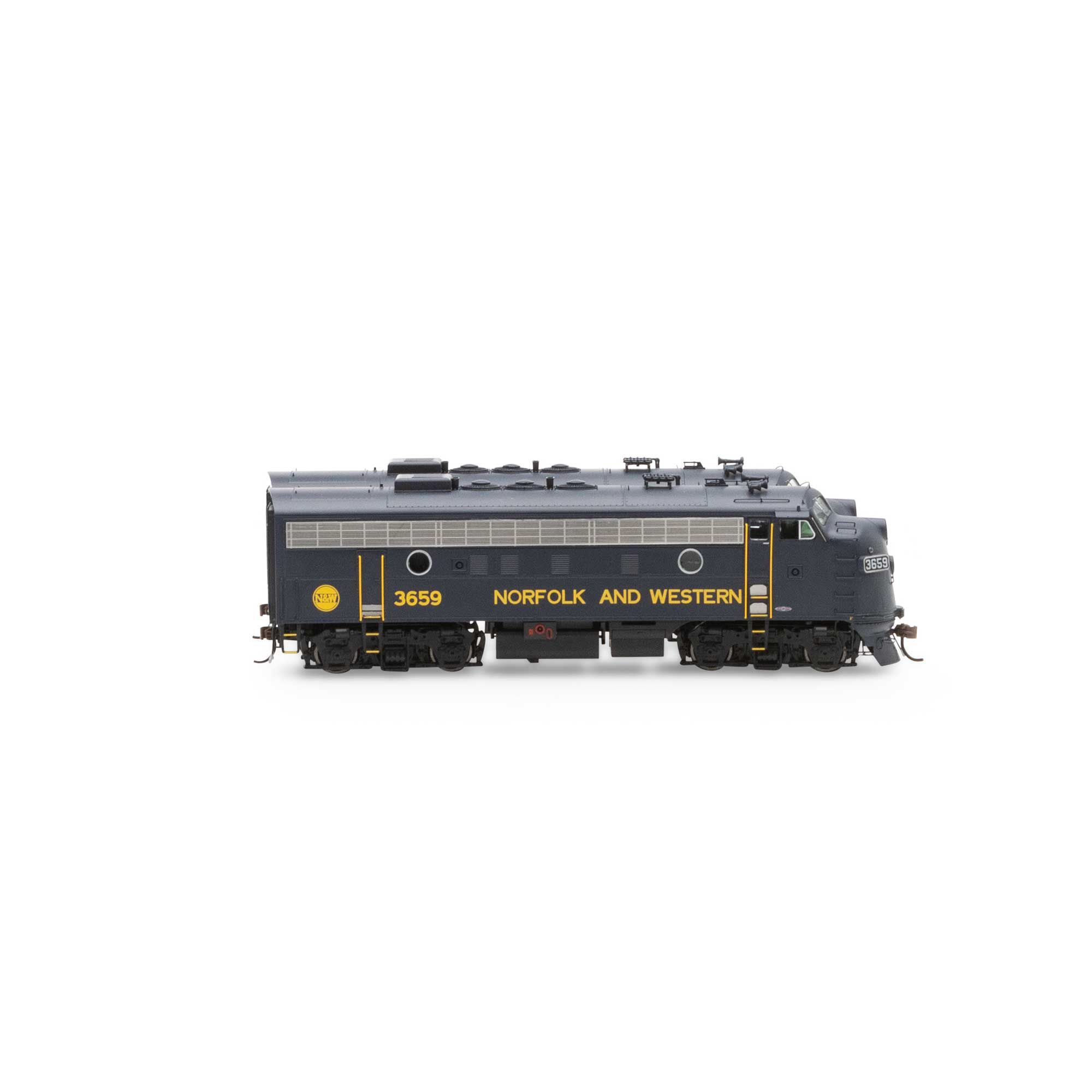 Athearn Genesis HO ATHG19568 DCC/Sound EMD F7A/A Set Norfolk & Western 'Freight' N&W #3657/#3659