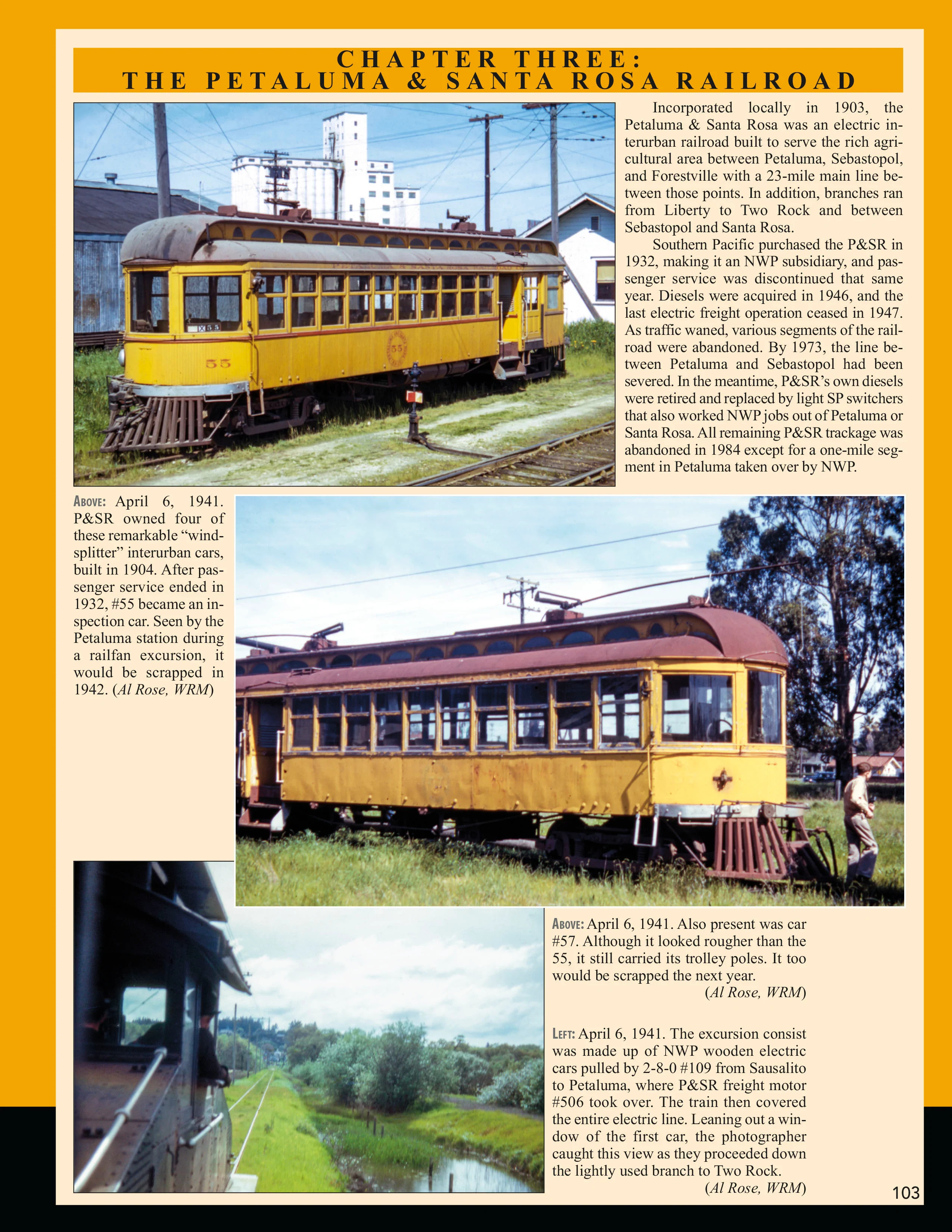 Morning Sun Books 1751 Northwestern Pacific Railroad Volume 2: Passenger and Freight Operations - Petaluma & Santa Rosa Railroad - Maintenance-of-Way Equipment In Color