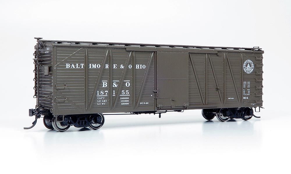 Rapido Trains Inc HO 142002-187197 USRA Single-Sheathed Boxcar Baltimore & Ohio 'Small Capitol Logo' B&O #187197